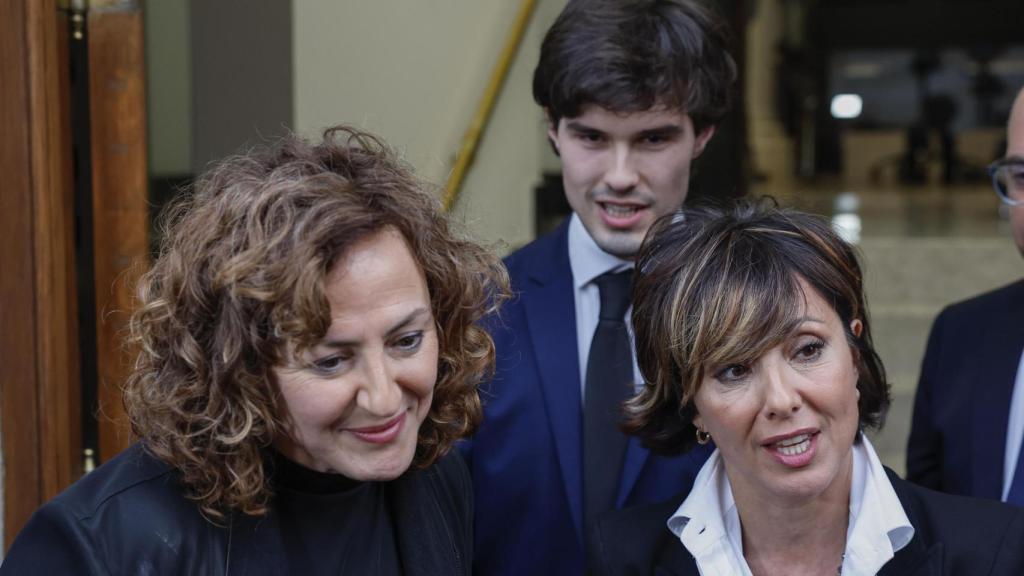 Los tres hermanos Ónega, este miércoles.