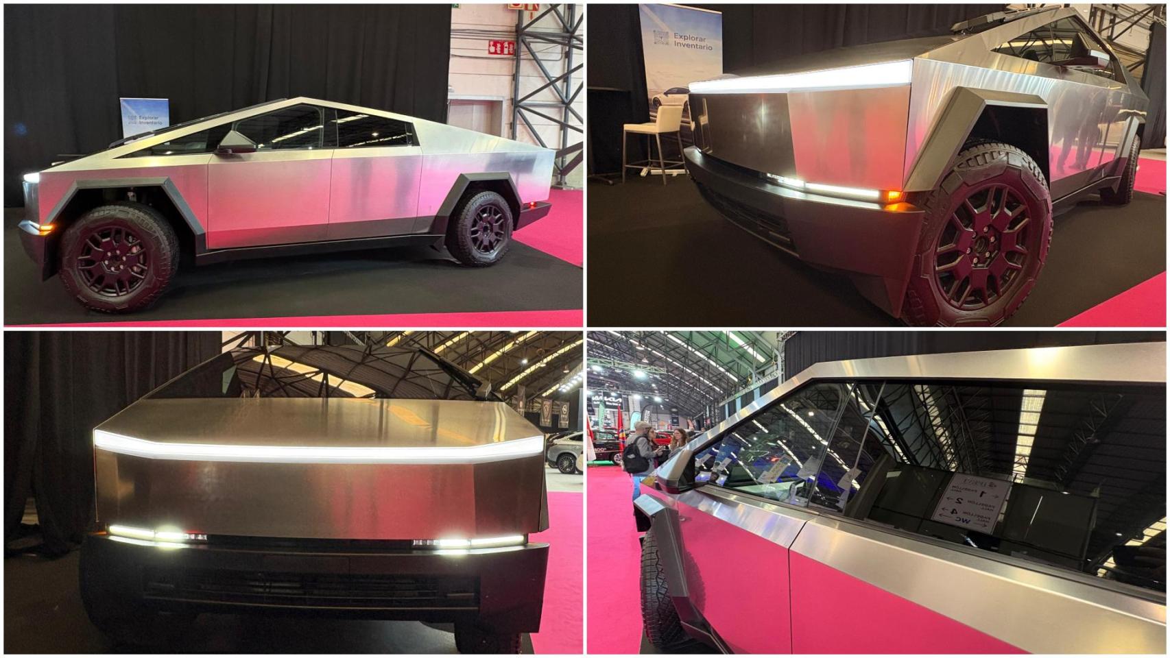 Ya está en Vigo el Tesla Cybertruck, el vehículo futurista que se puede visitar en el Ifevi