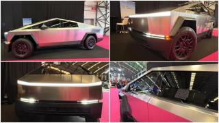 Ya está en Vigo el Tesla Cybertruck, el vehículo futurista que se puede visitar en el Ifevi