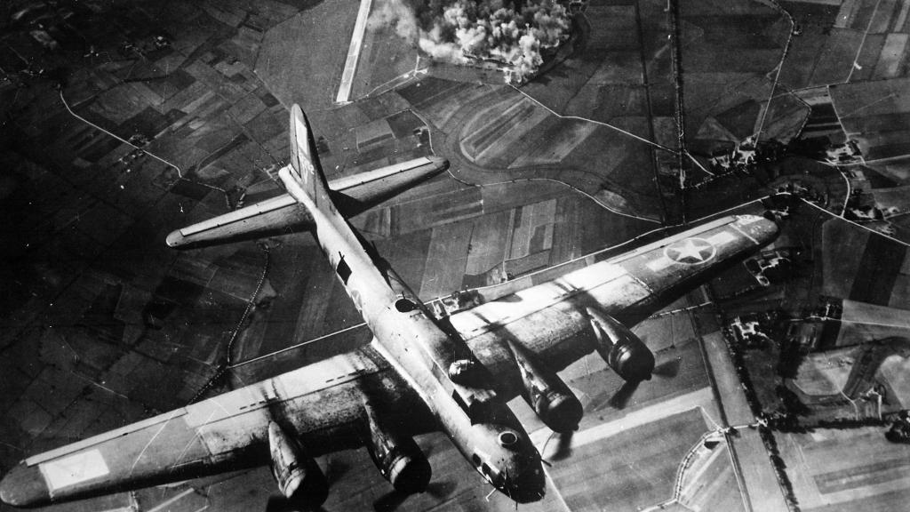 Un bombardero B-17 de EEUU durante la Segunda Guerra Mundial