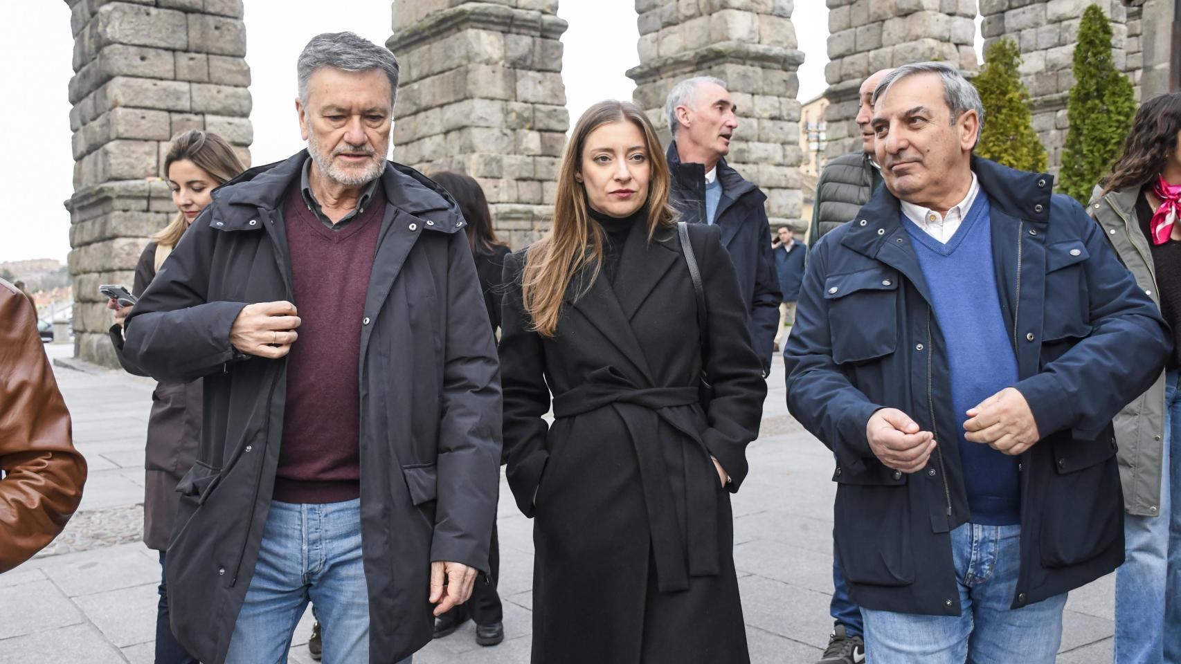La portavoz del Grupo Popular en el Congreso de los Diputados, Ester Muñoz, visita Segovia junto al candidato numero 1 de la candidatura del PP de Segovia, Francisco Vázquez