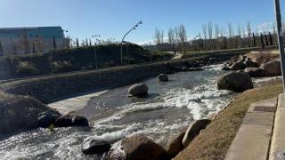 El canal de Aguas Bravas, en Zaragoza.