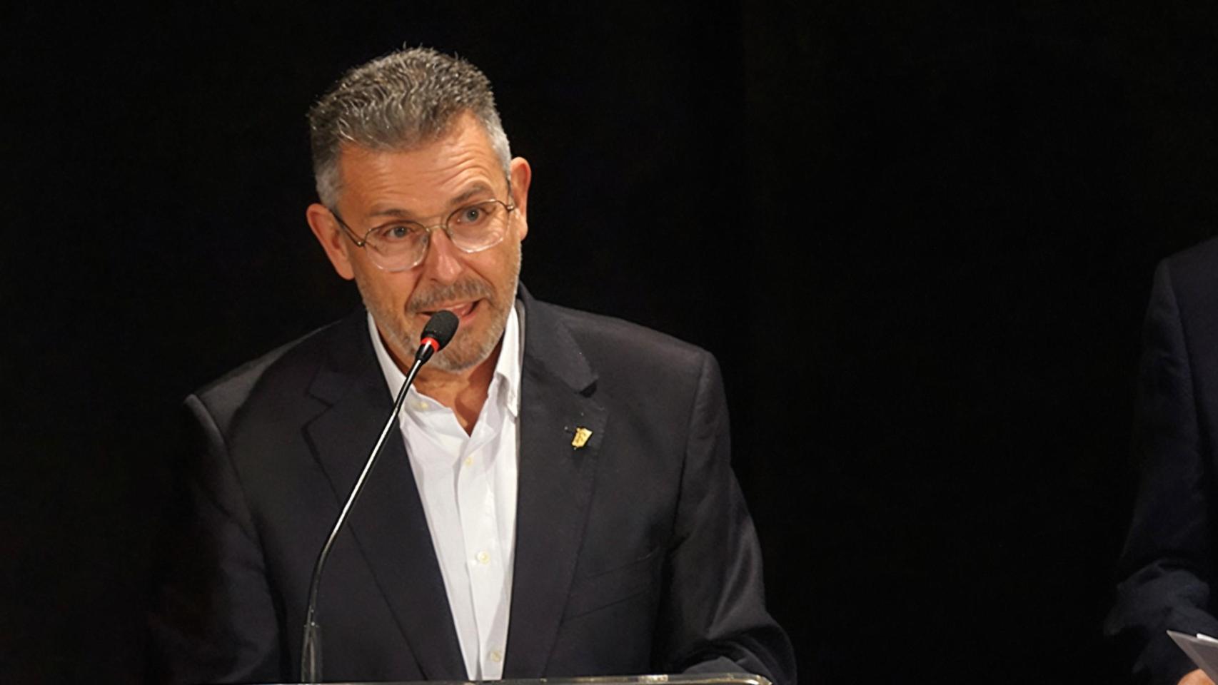 Manuel Pineda, en uno de sus actos como alcalde de Rafal.