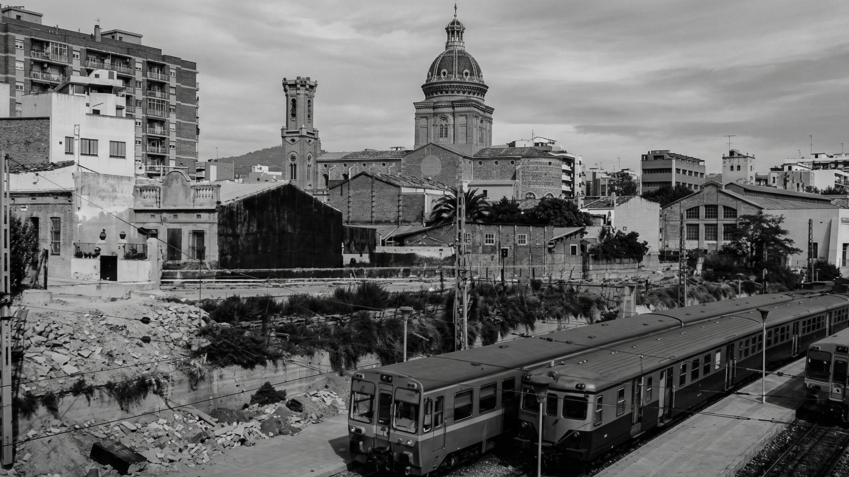 La estación de Sant Andreu Comtal, en Rodalies de Catalunya (Barcelona).