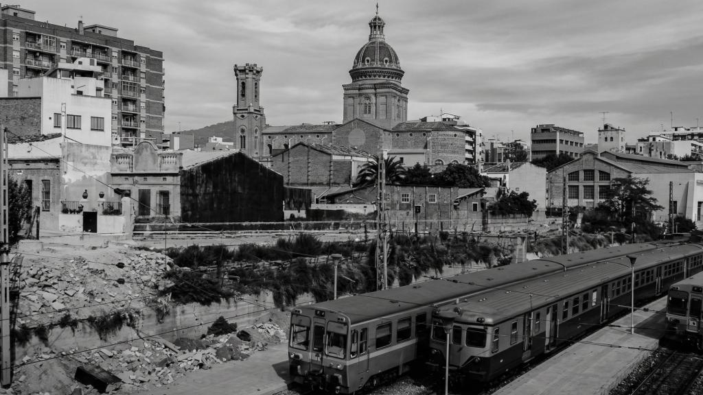 La estación de Sant Andreu Comtal, en Rodalies de Catalunya (Barcelona).