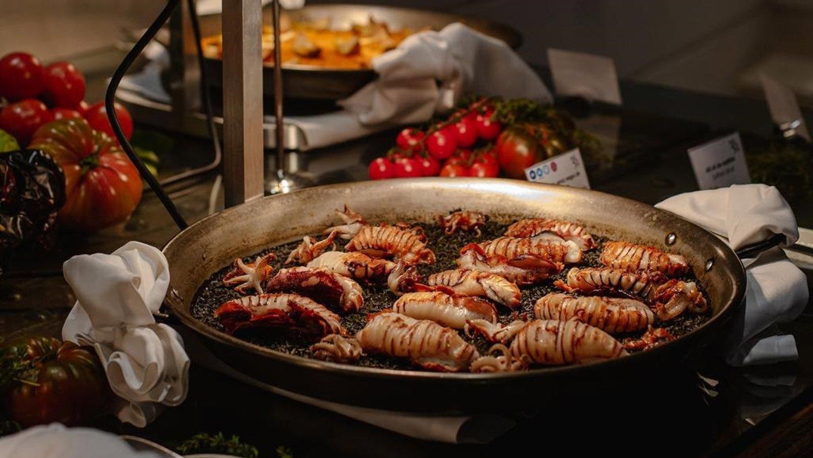 Uno de los arroces que se sirven en el Hyatt Regency Hesperia Madrid.