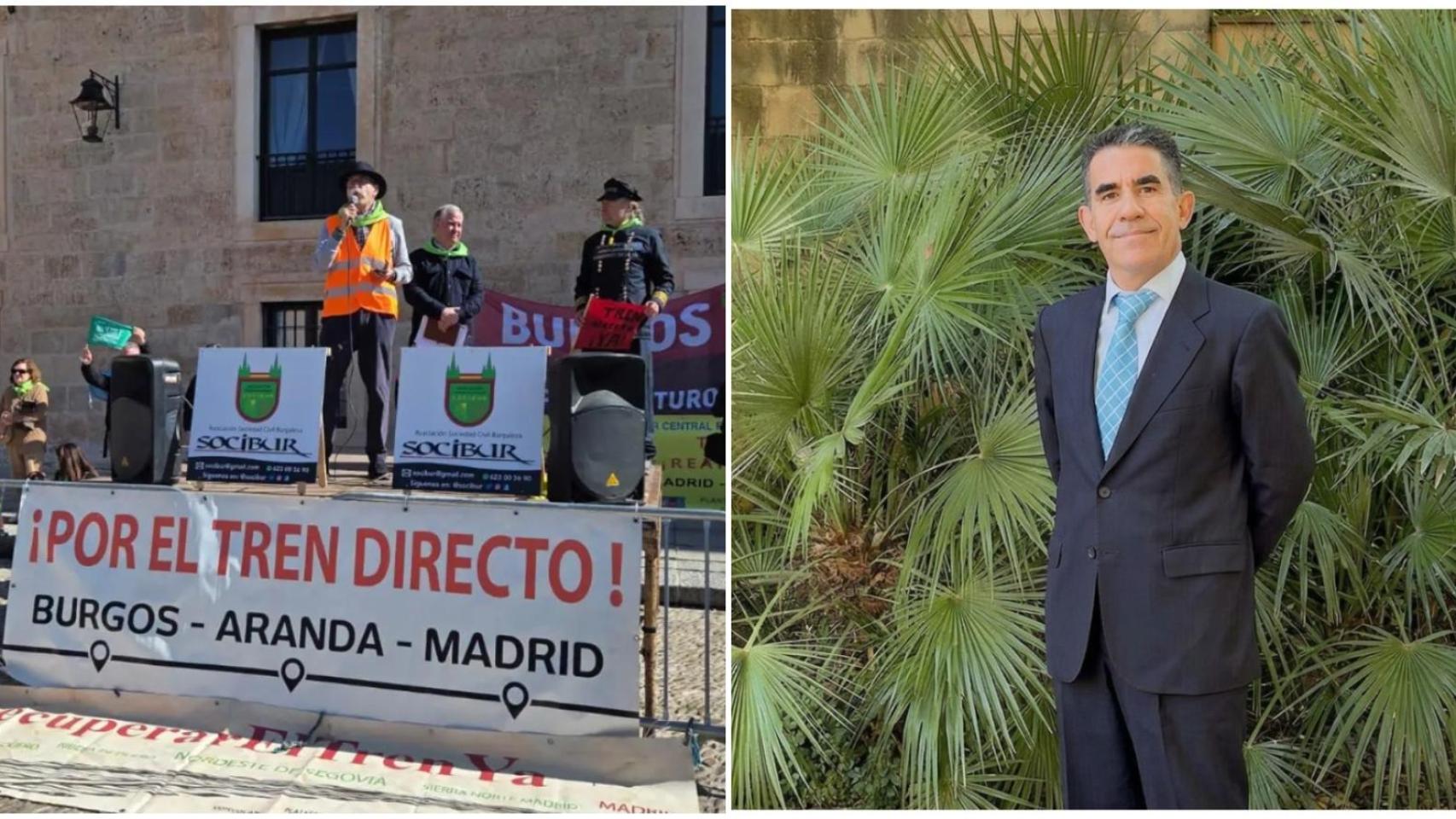 Gustavo Renes, uno de los burgaleses afectados por la falta del tren Madrid- Burgos