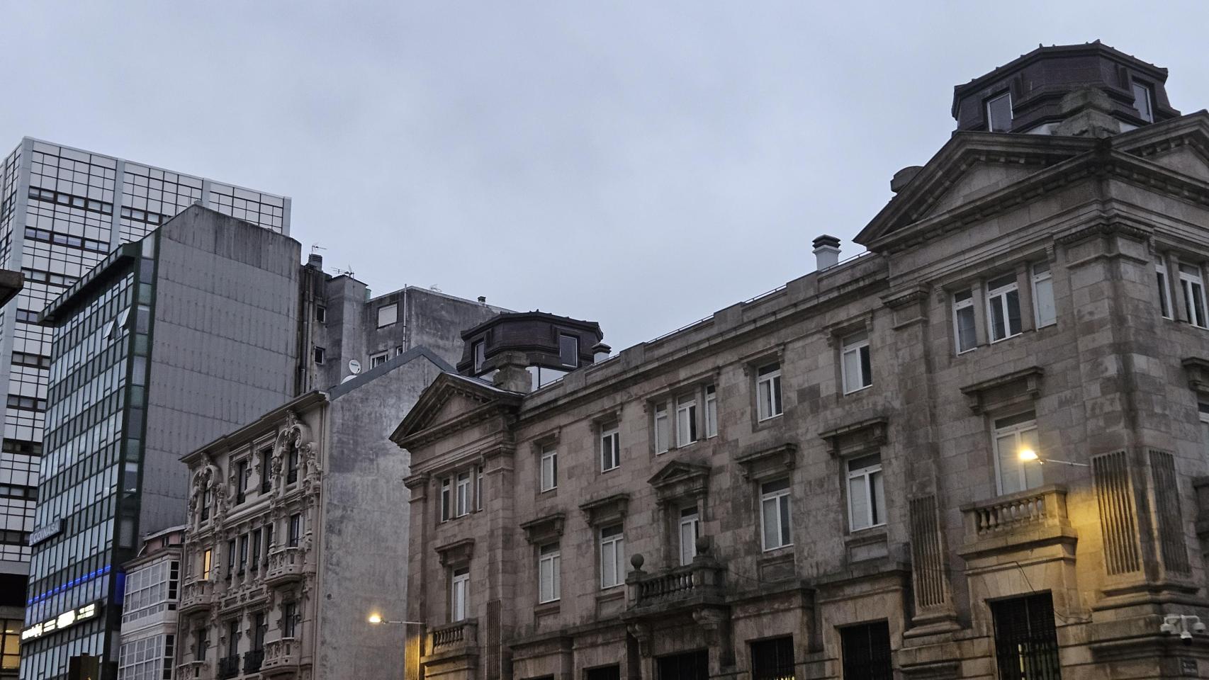 El cielo de A Coruña en la mañana de este 5 de marzo.