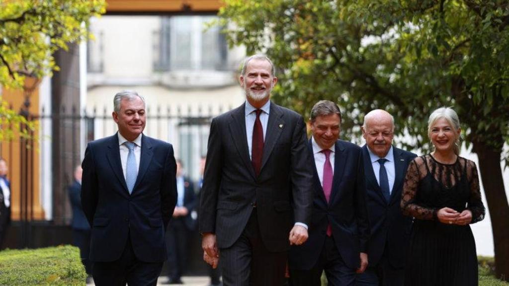Felipe VI en el Palacio de Dueñas de Sevilla.