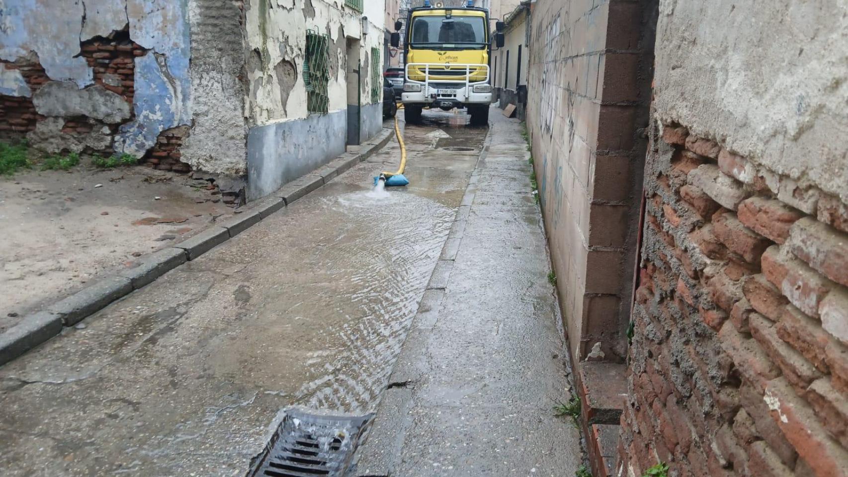 Imagen de archivo de las inundaciones en el barrio del Torreón de Talavera de la Reina.