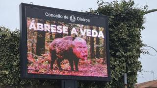 Imagen de uno de los panales informativos.