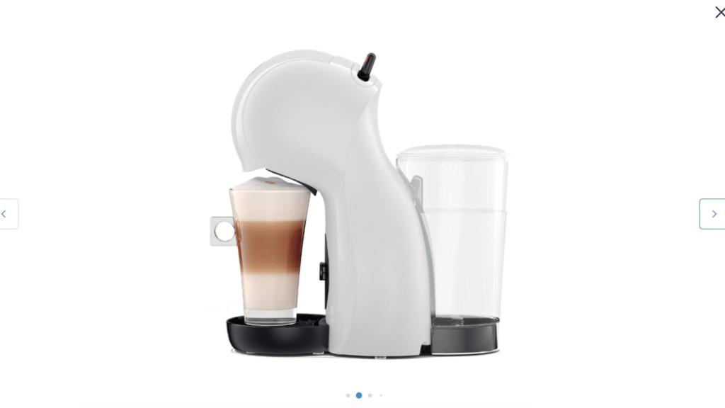 Cafetera de cápsulas.