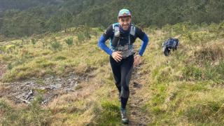 El gallego Pablo Pazos, corredor de trail sordo.