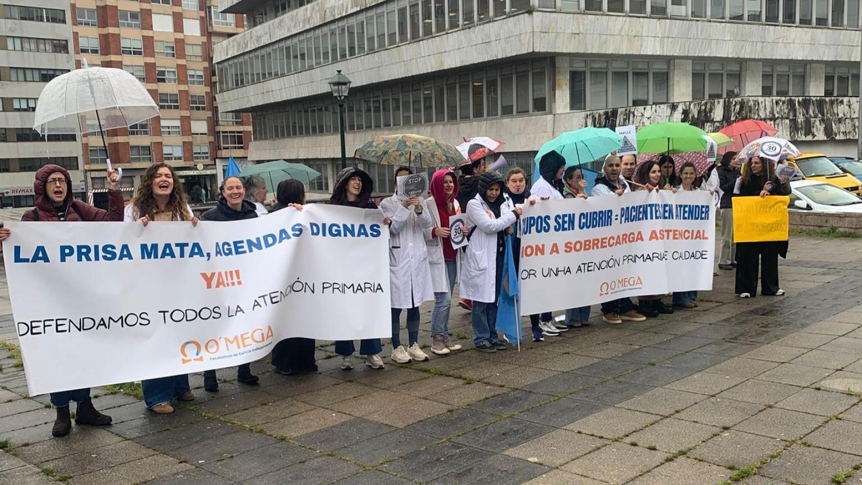 Concentración de médicos de atención primaria hoy en Vigo