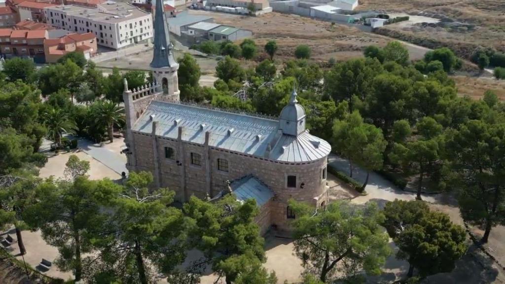 Vista aérea de la ermita.