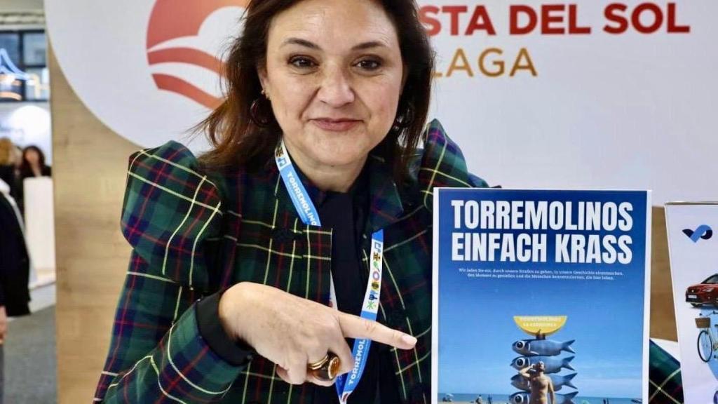 La alcaldesa de Torremolinos, Margarita del Cid, en la ITB de Berlín.