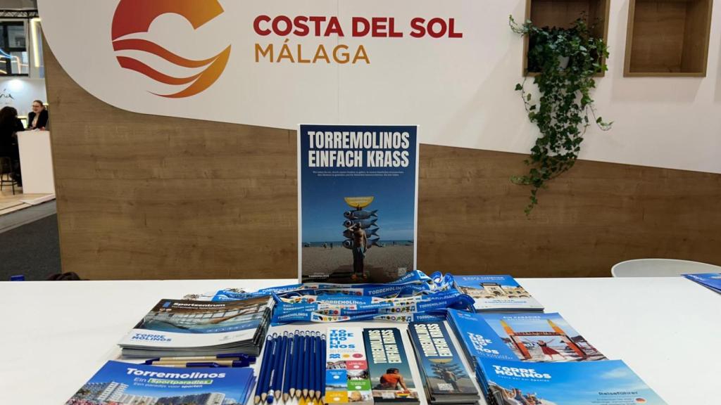 Material promocional de Torremolinos en esta feria turística.