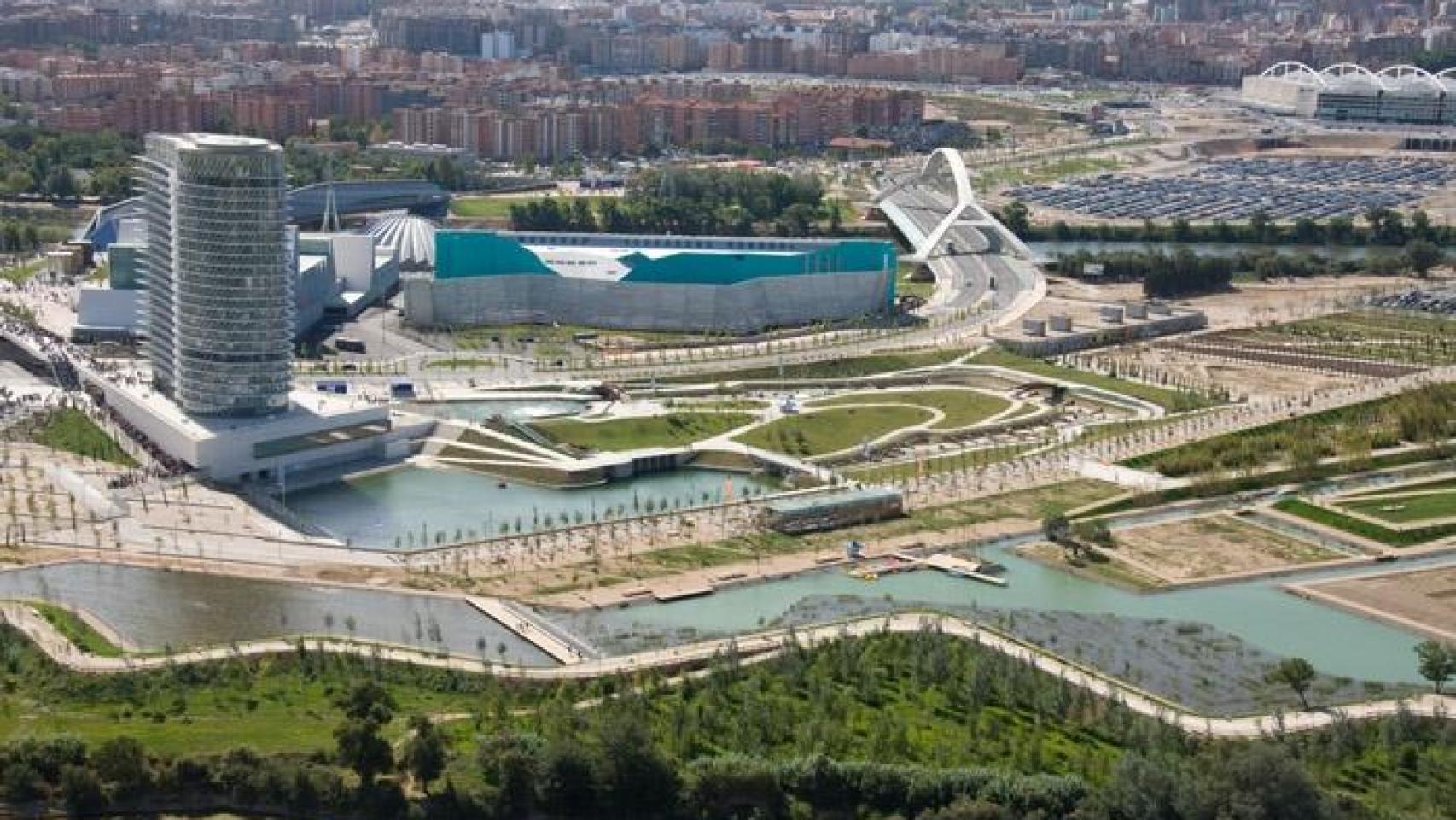 El parque del Agua de Zaragoza.