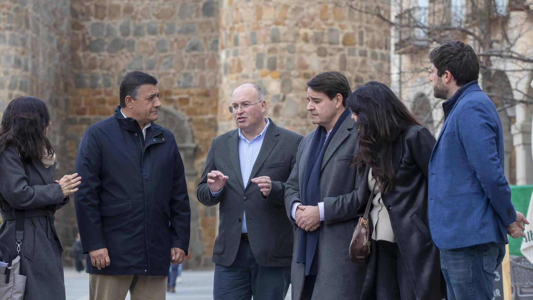 El secretario general del PP, Miguel Tellado, durante su intervención en Ávila, este jueves