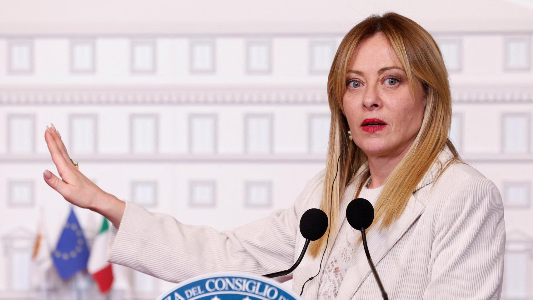 La primera ministra italiana, Giorgia Meloni.