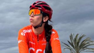 Sandra Alonso, durante el entrenamiento tras su embarazo.