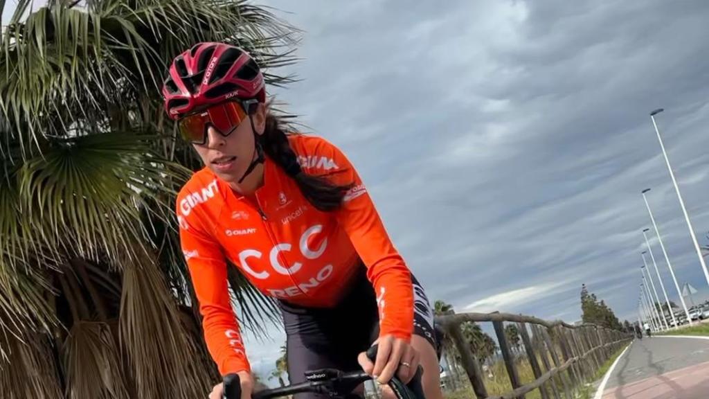 Sandra Alonso en entrenamiento.