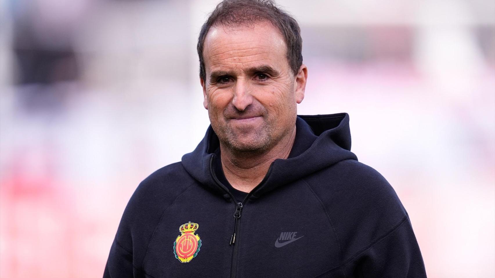 Jagoba Arrasate, durante un partido con el RCD Mallorca.
