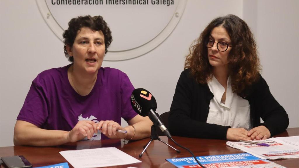 Ester Mariño y Raquel Pérez presentan en Vigo los actos con motivo del Día da Clase Obreira Galega.
