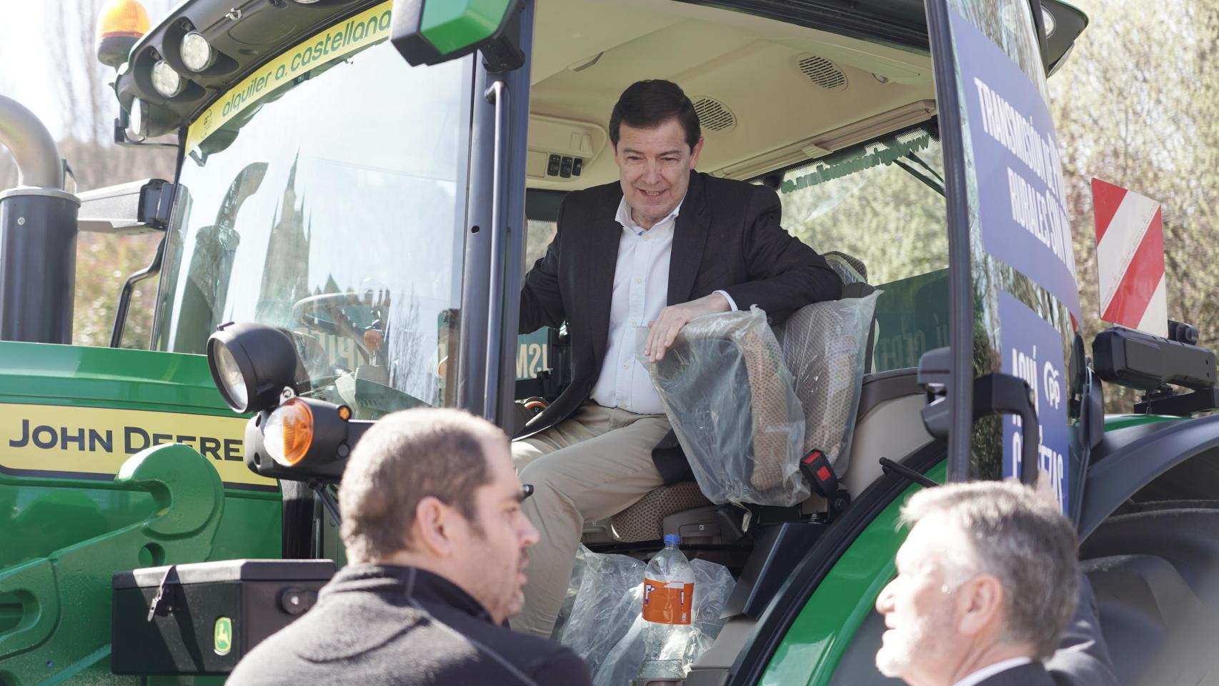 El presidente de la Junta y candidato del PP a la reelección, Alfonso Fernández Mañueco, el pasado domingo en Segovia