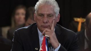 The Cuban president, Miguel Díaz Canel.