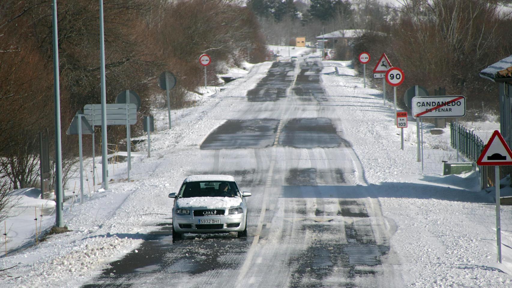 Nieve en la provincia de León