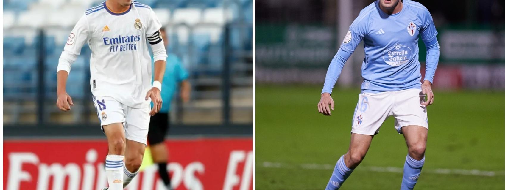 Carlos Dotor, en un collage, durante sus etapas en el Real Madrid y en el Celta