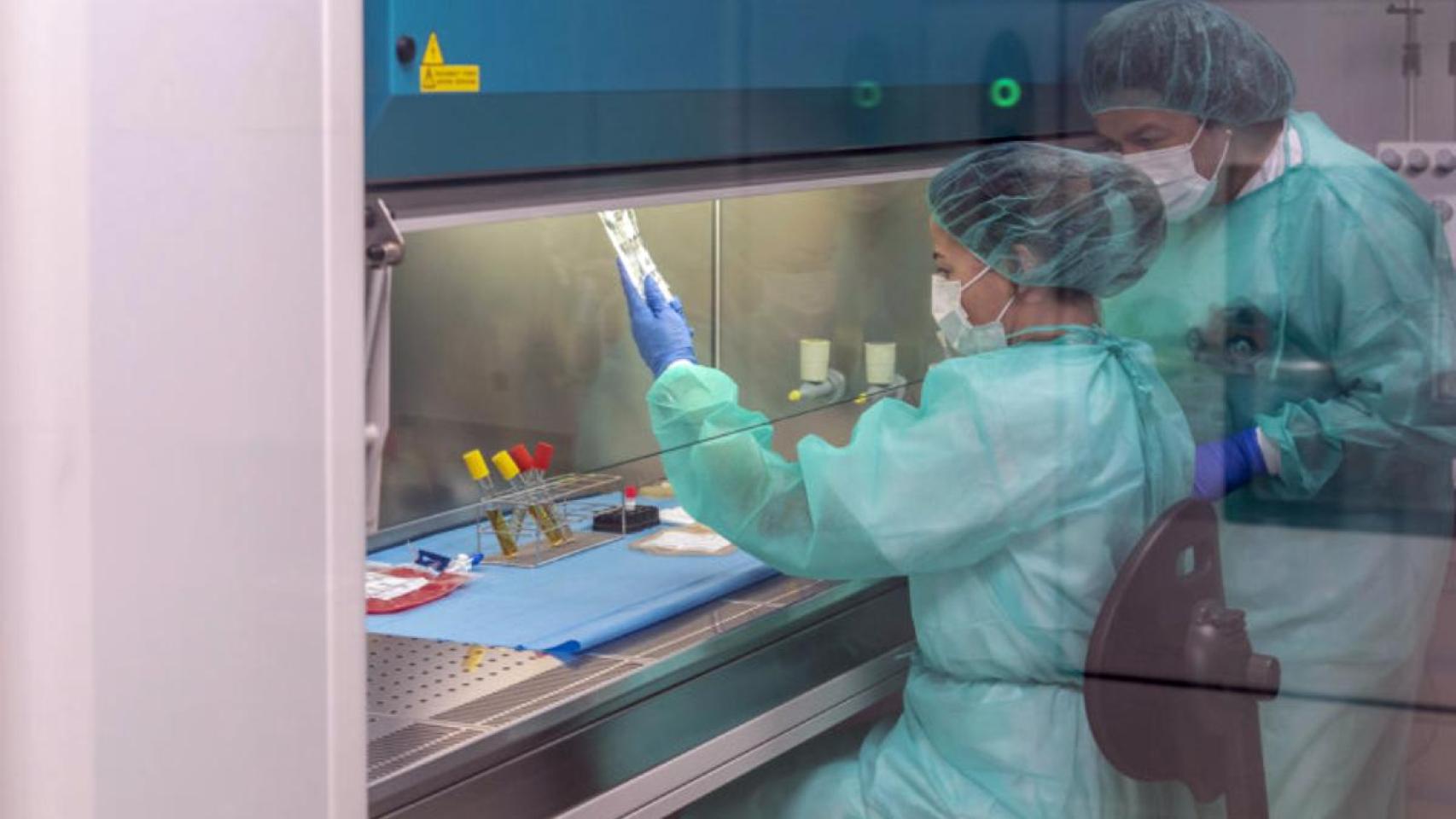 Imagen de laboratorio del Hospital de Liencres, en Cantabria, donde se trabaja con la terapia con células CAR-T.