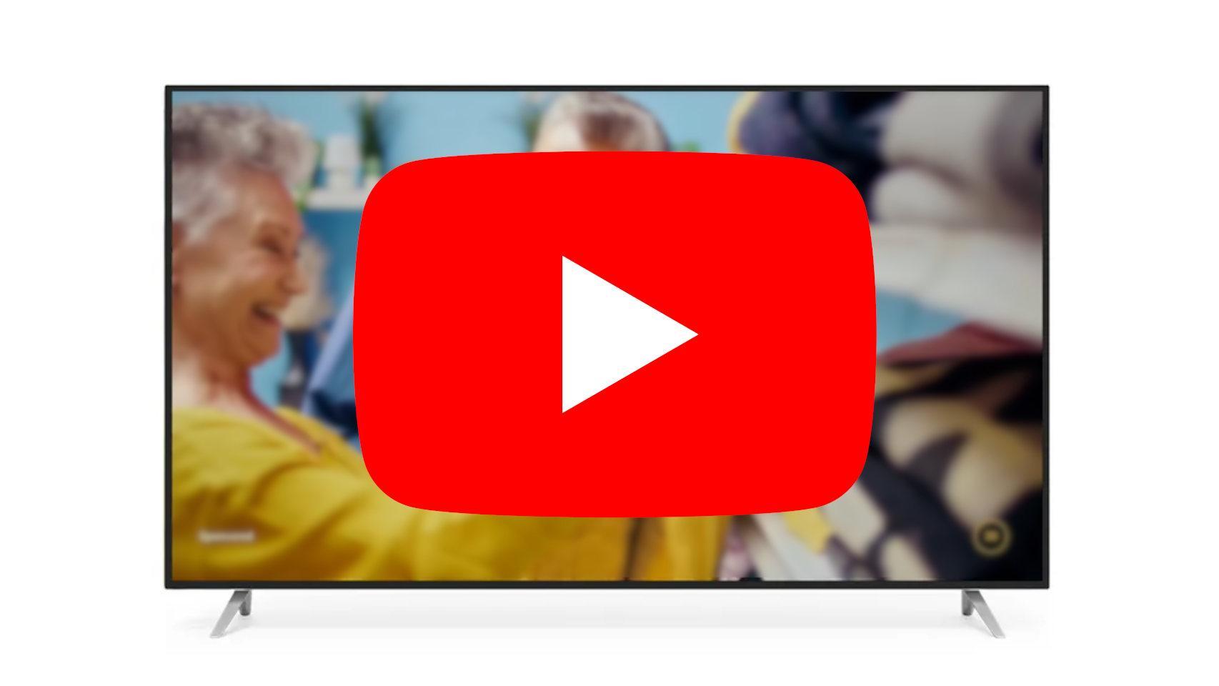 YouTube en un televisor