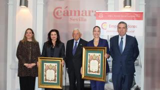 Las galardonadas en la XIX edición de los Premios Mujer Empresaria Sevillana.