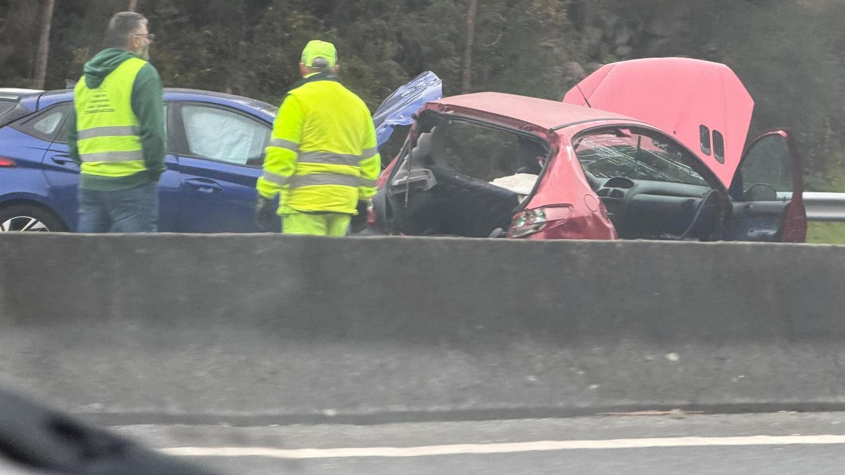 Accidente en la VG-20 de Vigo.