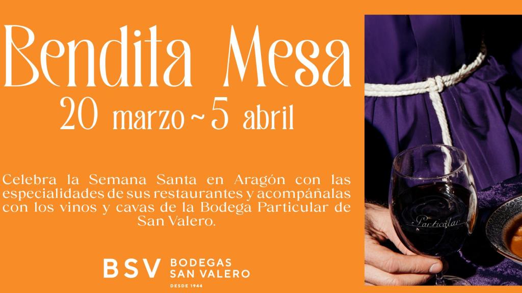 Bodegas San Valero lanza Bendita Mesa.