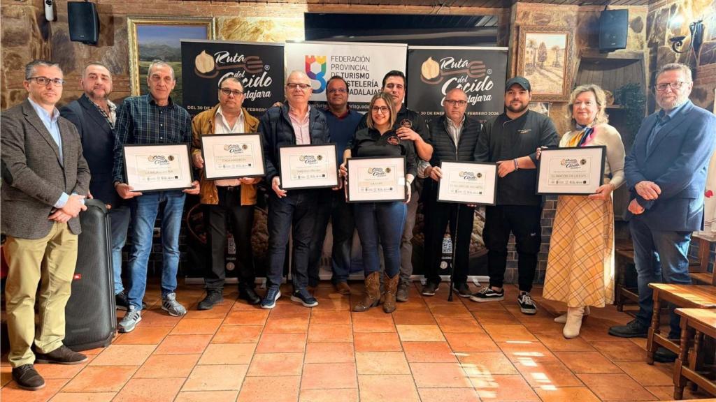 Entrega de premios de la ruta del cocido de Guadalajara.