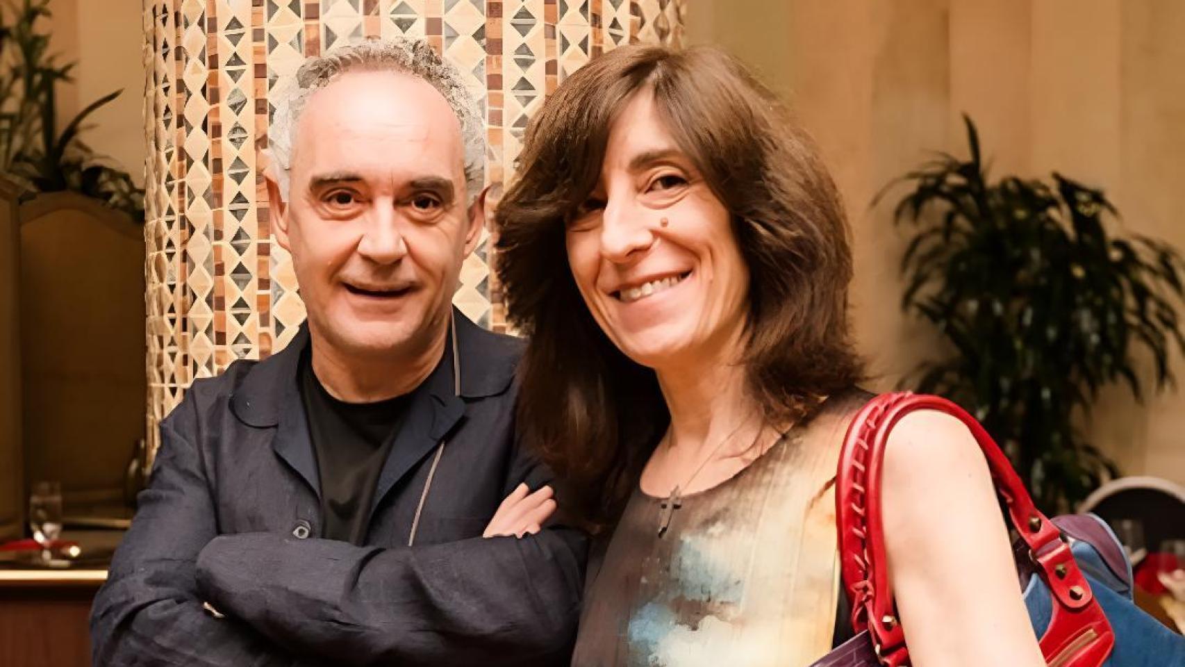 Ferran Adrià, chef, junto a su mujer Isabel Pérez Barceló.