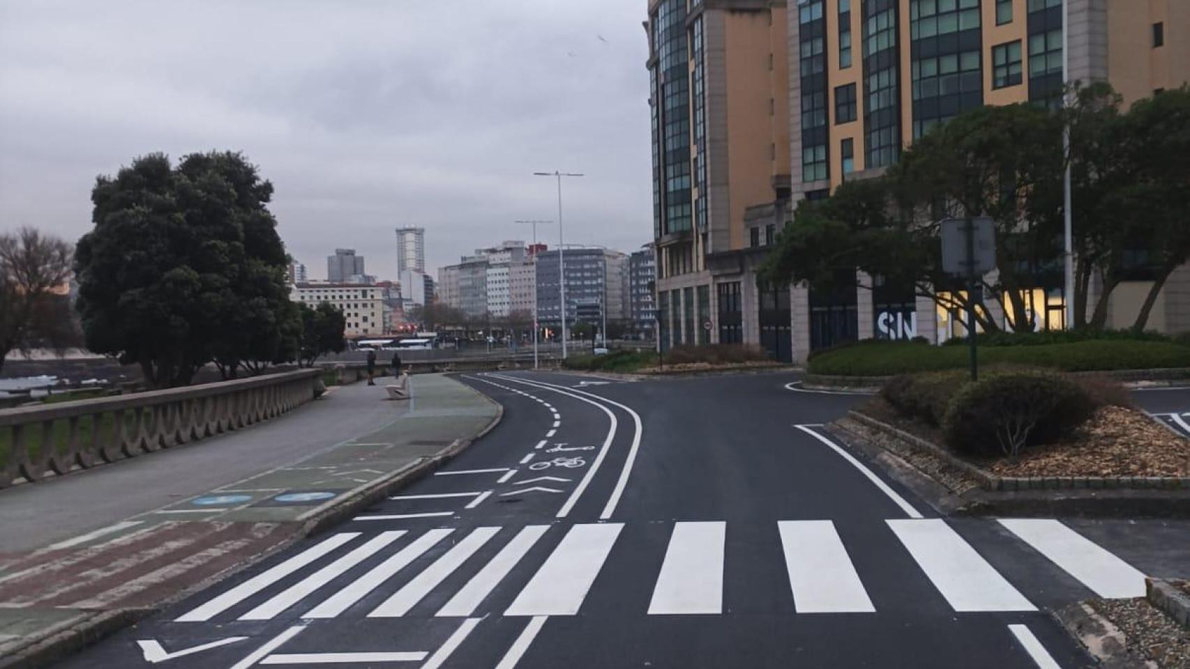 Imagen de la intervención en San Roque.