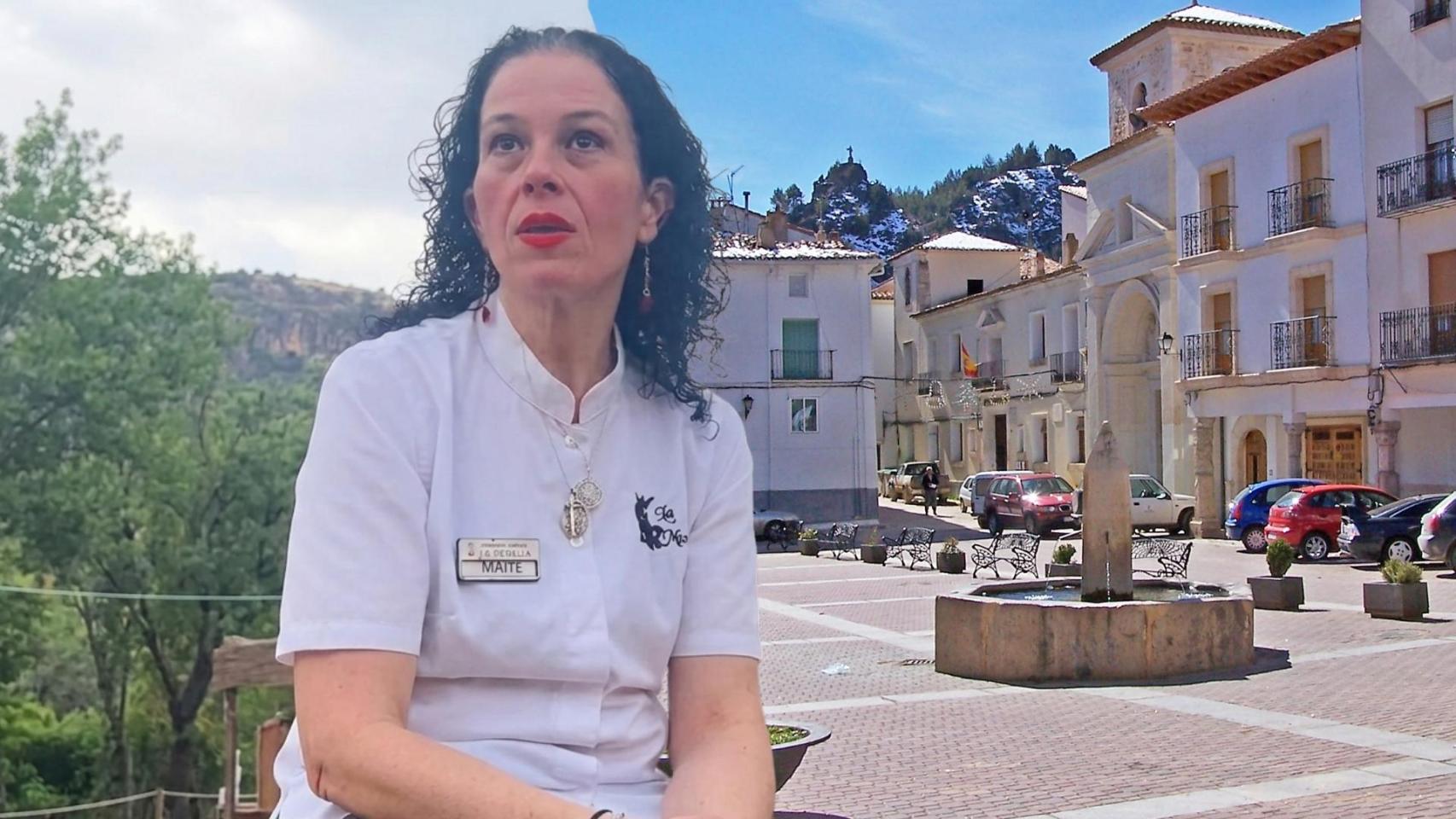 Maite, mujer de Valencia que se ha mudado a Cañete.