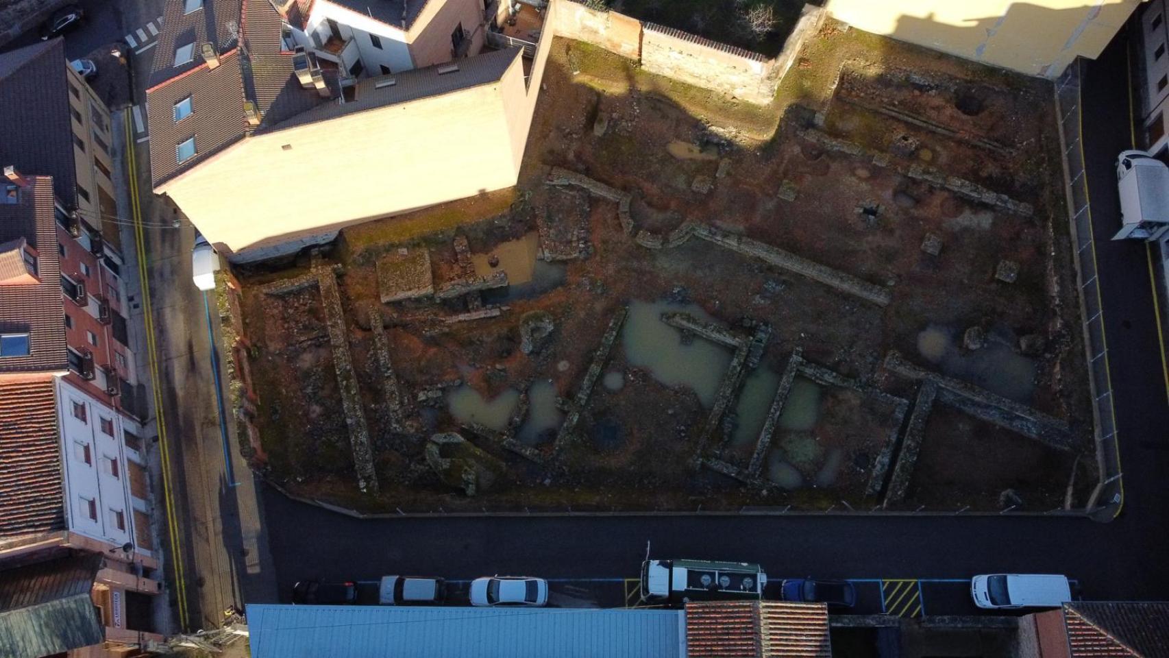 El espacio arqueológico del solar del antiguo Hospicio del municipio leonés de Astorga.