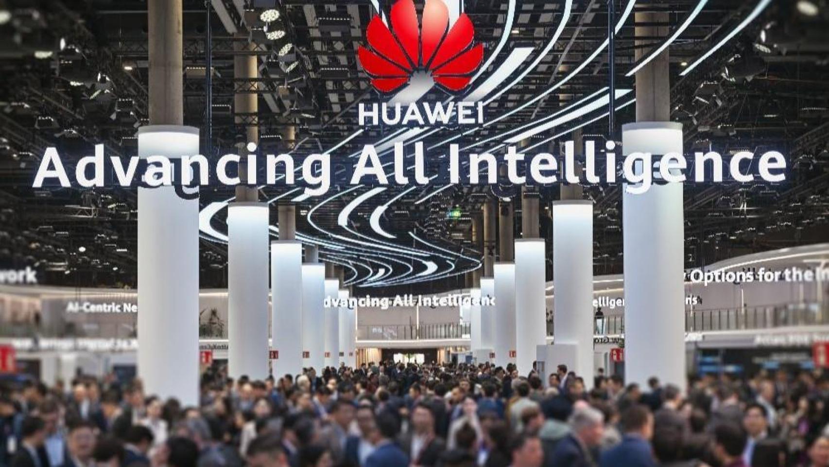 Imagen del 'stand' de Huawei durante el Mobile World Congress 2026.