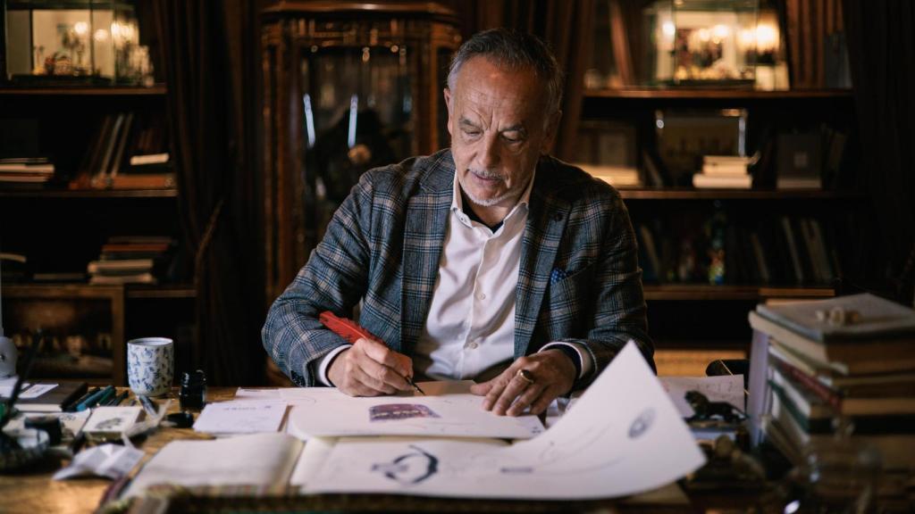 Vicente Gracia en su estudio de Valencia