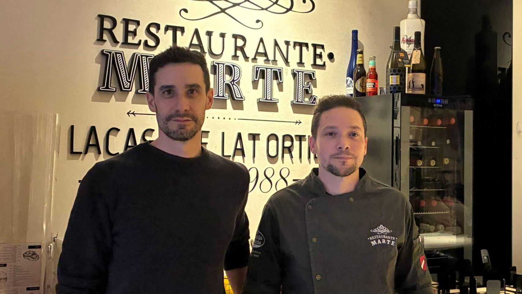 Pablo y Hugo, al frente del restaurante Marte desde 2017