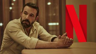 Fotomontaje con el logo de Netflix y Ben Affleck.