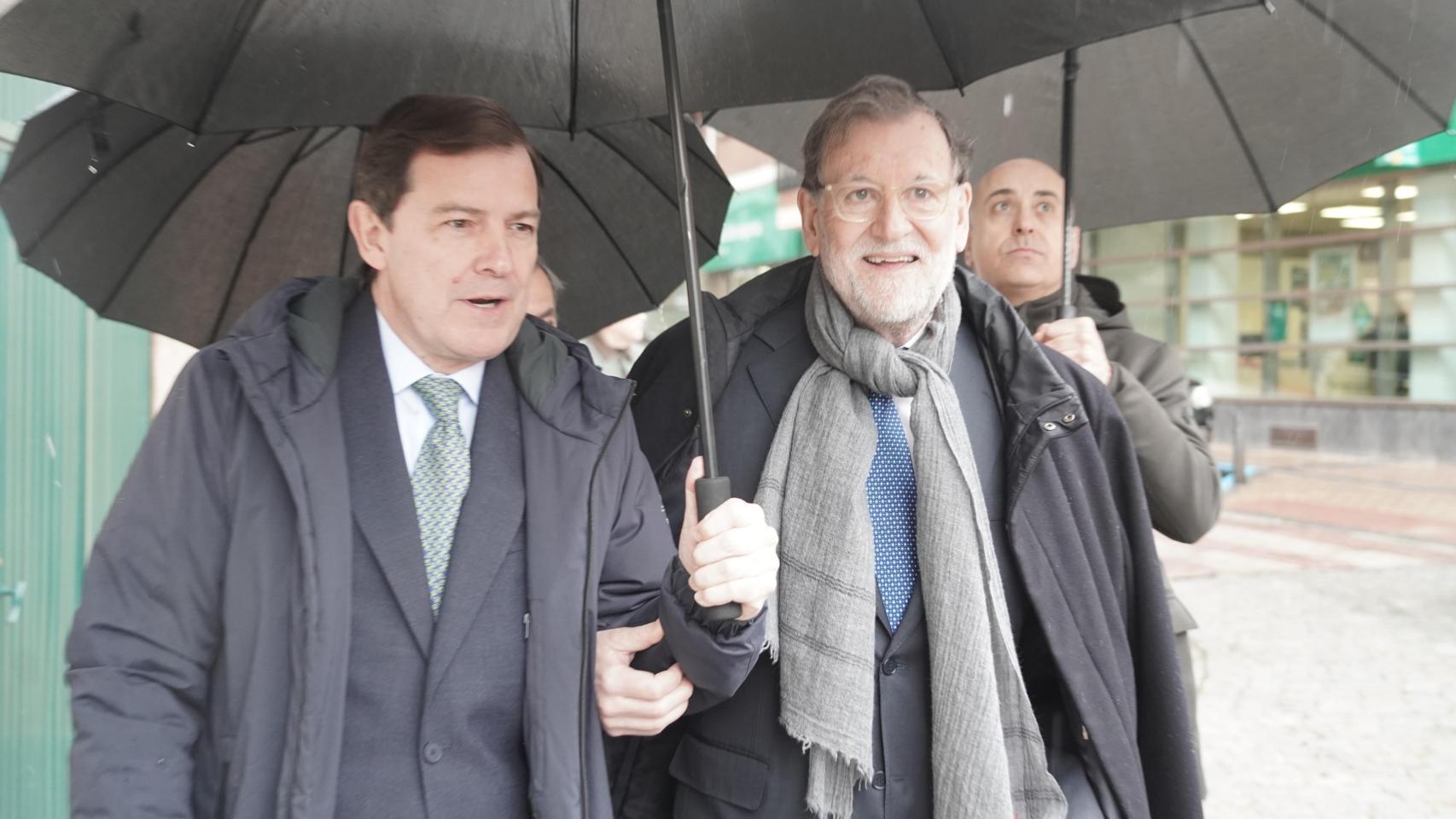 El candidato del Partido Popular de Castilla y León a la reelección como presidente de la Junta, Alfonso Fernández Mañueco, visita Segovia con el expresidente del Gobierno Mariano Rajoy para participar en un encuentro con la Asociación de Directivas y Empresarias de Segovia (Adese), este viernes