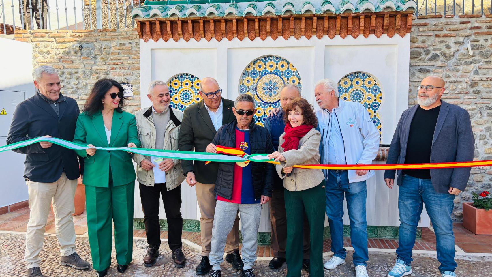 Inauguración de la Fuente de la Villa en Vélez-Málaga.