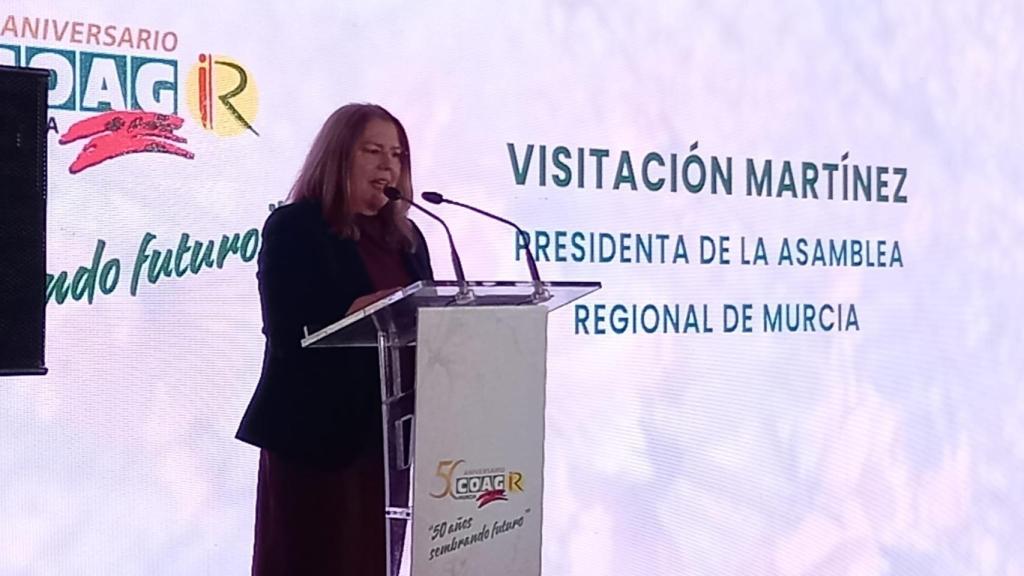 Visitación Martínez, presidenta de la Asamblea de la Región de Murcia