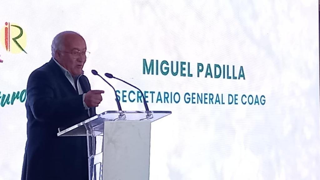 Miguel Padilla en su intervención como Secretario General de COAG